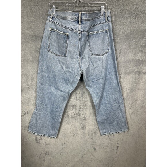 Old Navy Women’s 16 Low Rise Light Wash Cropped Bootcut Jeans M - Picture 8 of 16